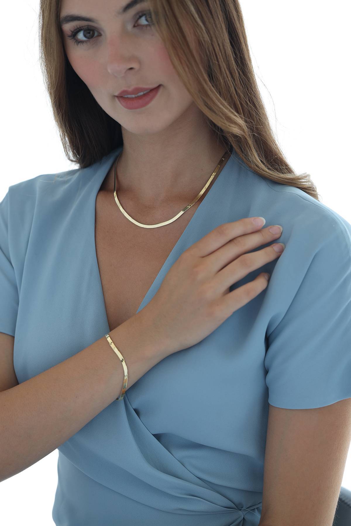 Altın Zincir Ezme 3mm Set | Uzunköprü Kuyumcu, Çapar Kuyumculuk, Altın Fiyatları, 22 Ayar Bilezik, Çeyrek Altın
