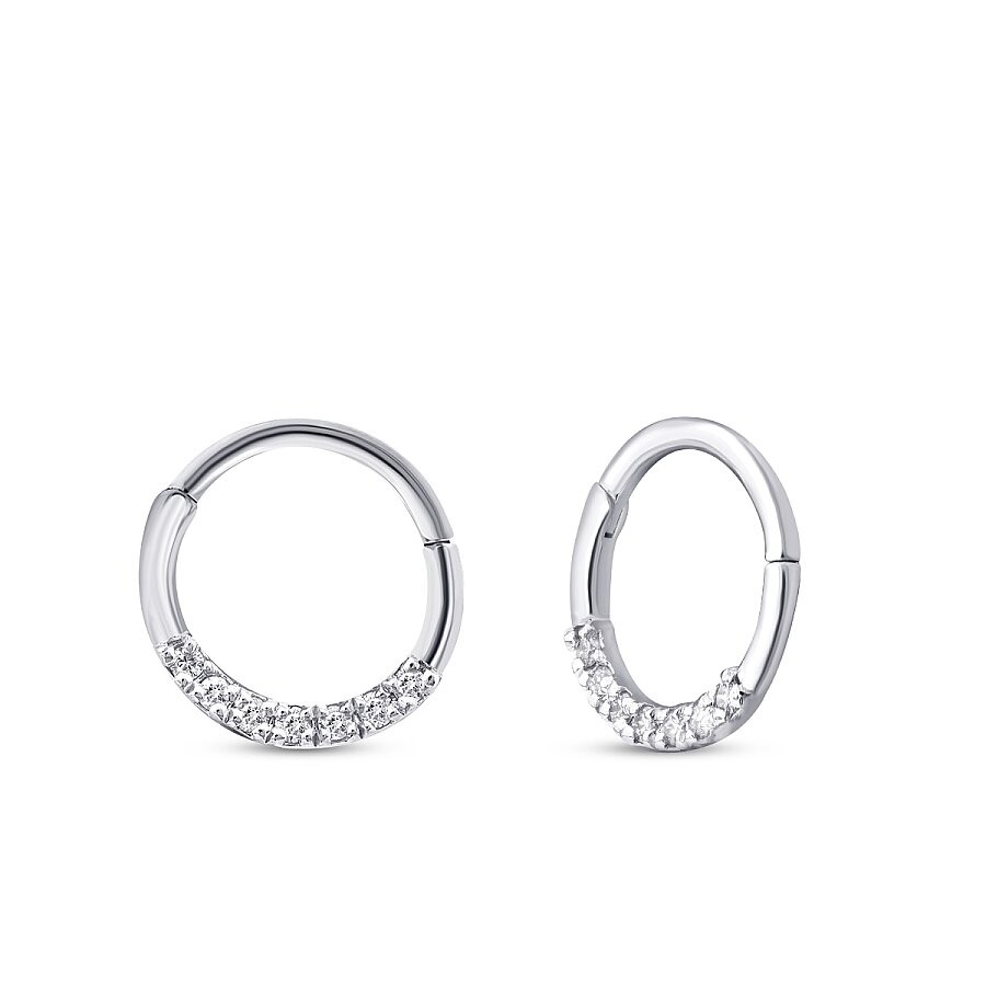 0.04 Karat Pırlanta Taşlı Tragus Piercing | Uzunköprü Kuyumcu, Çapar Kuyumculuk, Altın Fiyatları, 22 Ayar Bilezik, Çeyrek Altın