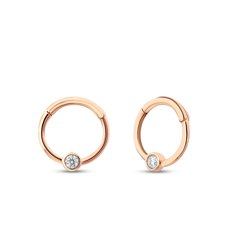 0.03 Karat Pırlanta Taşlı Tragus Piercing | Uzunköprü Kuyumcu, Çapar Kuyumculuk, Altın Fiyatları, 22 Ayar Bilezik, Çeyrek Altın